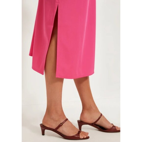 Tuckernuck Hot Pink Feather Jamie Dress Size L - Picture 4 of 16